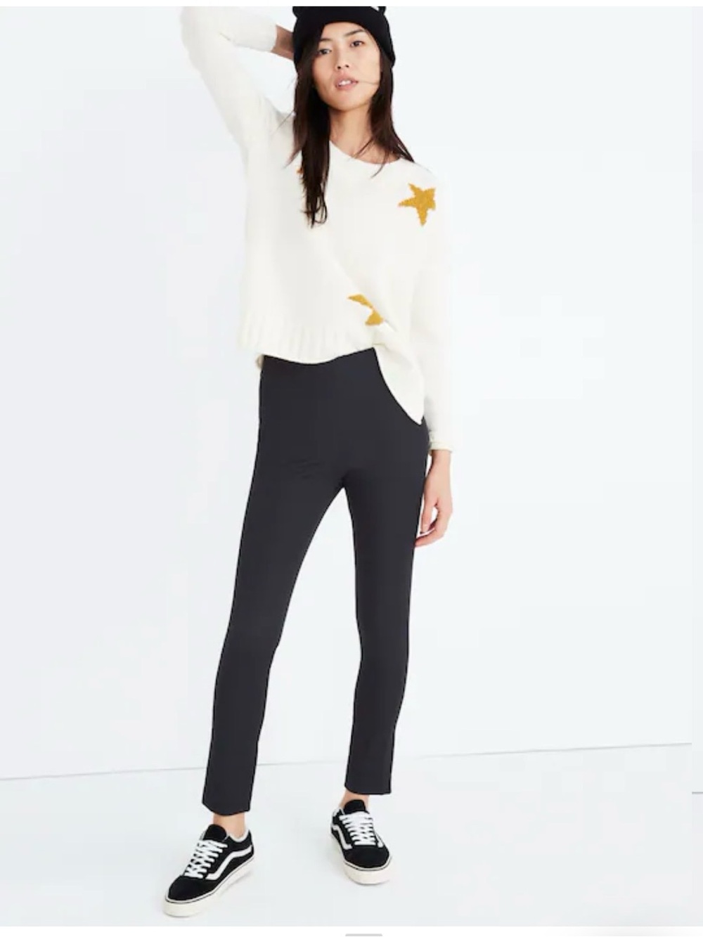 Madewell Fraser Slim  Black Pants